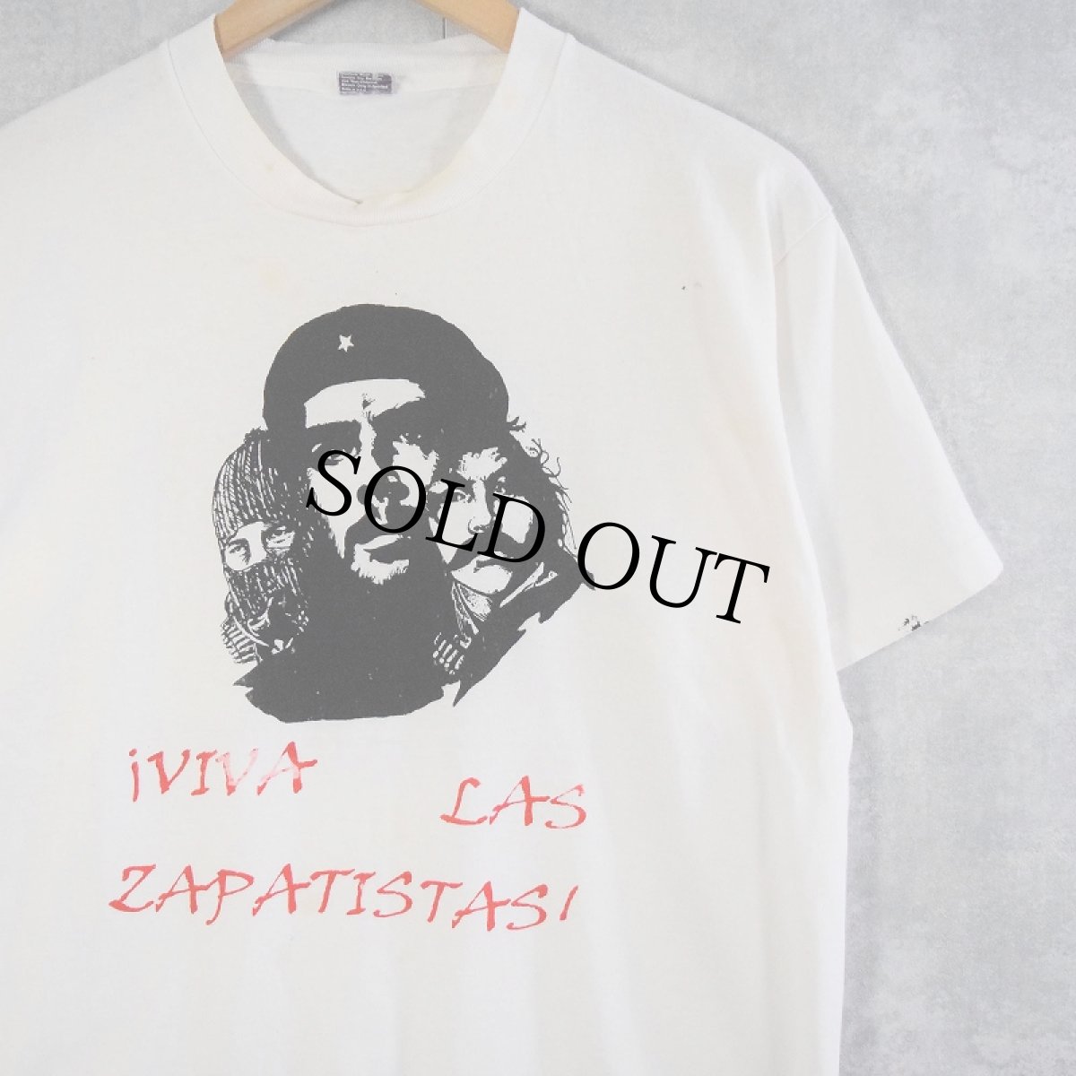 画像1: 80's USA製 チェ・ゲバラ 革命家プリントTシャツ XL (1)