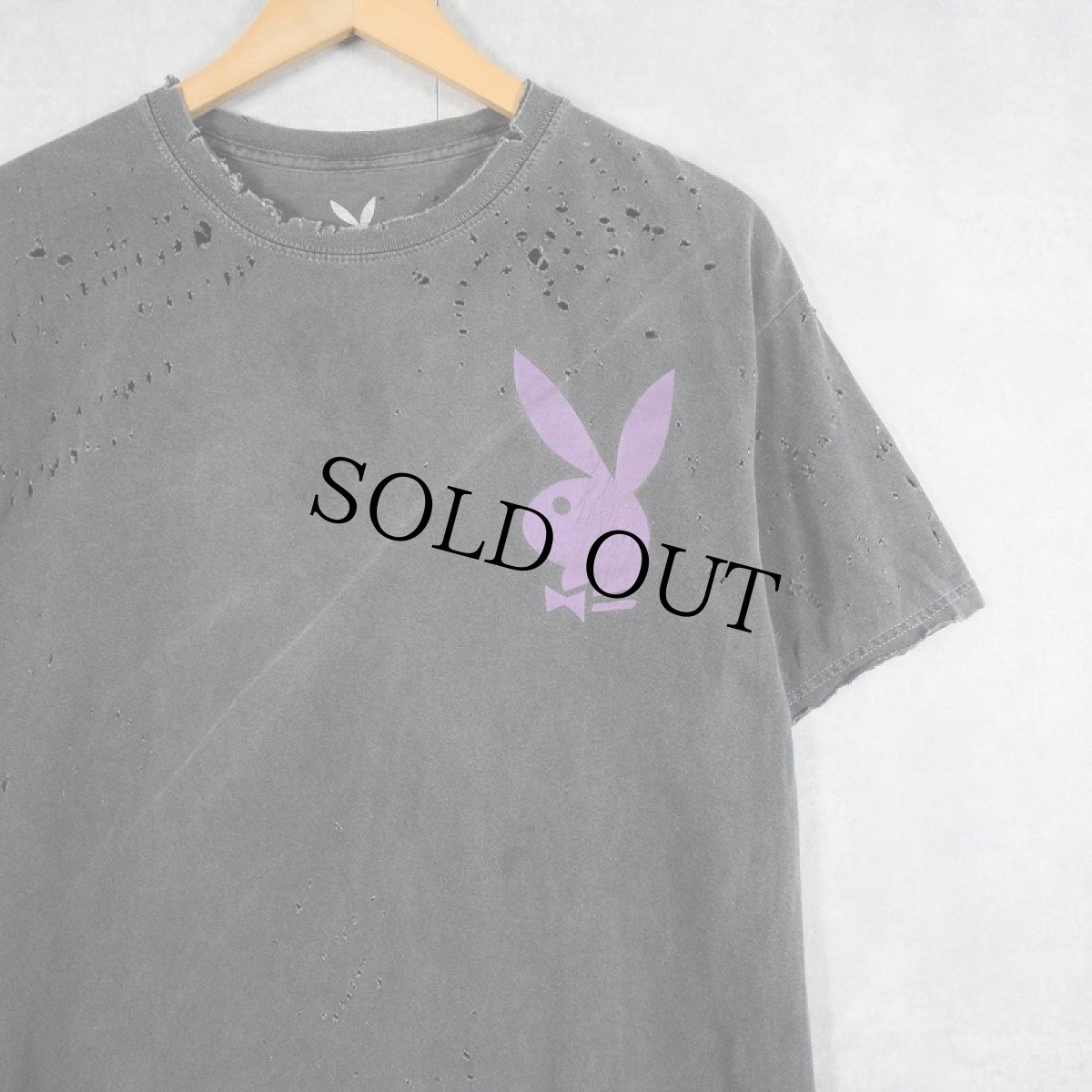 画像2: PLAYBOY マガジンプリントTシャツ L (2)