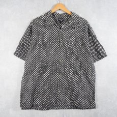 画像1: POLO JEANS CO. Ralph Lauren ドット柄 コットンオープンカラーシャツ L (1)