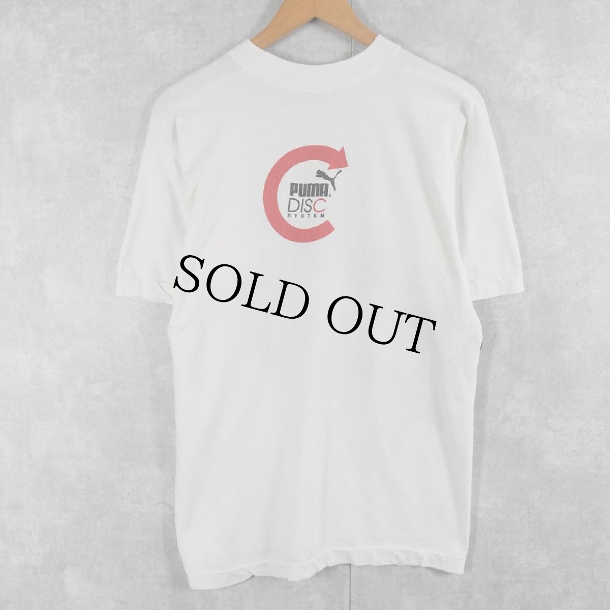 画像2: 80〜90's PUMA USA製 "DISC THIS" プリントTシャツ L (2)