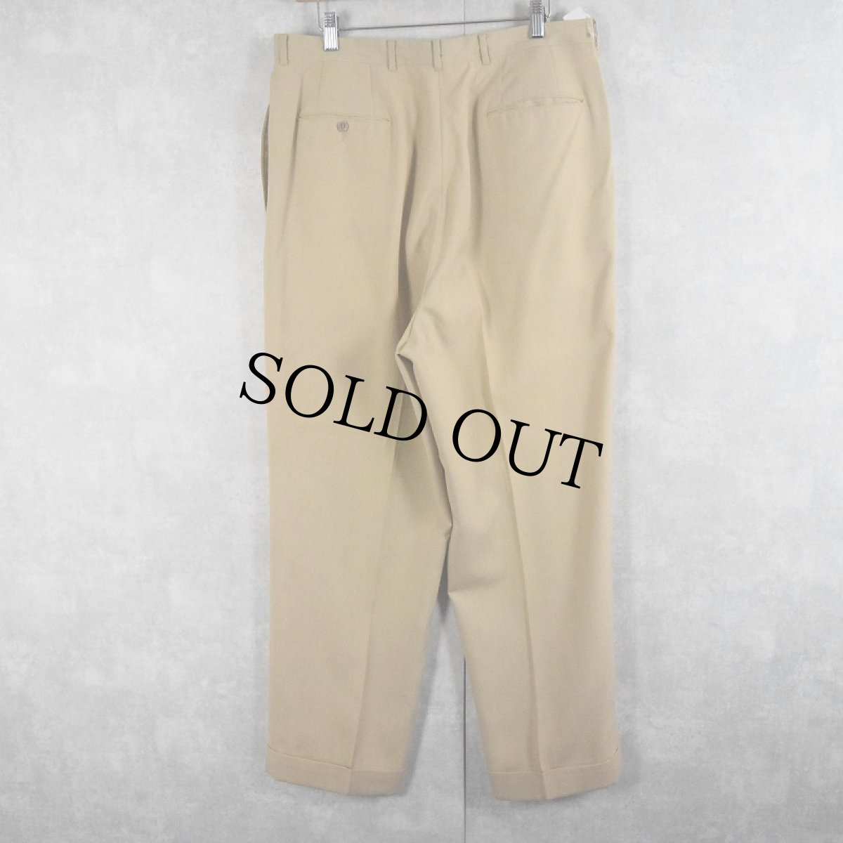 画像2: 50〜60's ウールスラックス W35 (2)