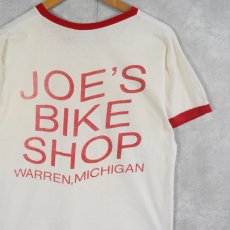 画像2: 70's Champion USA製 バータグ "SCHWINN" 自転車プリントリンガーTシャツ L (2)
