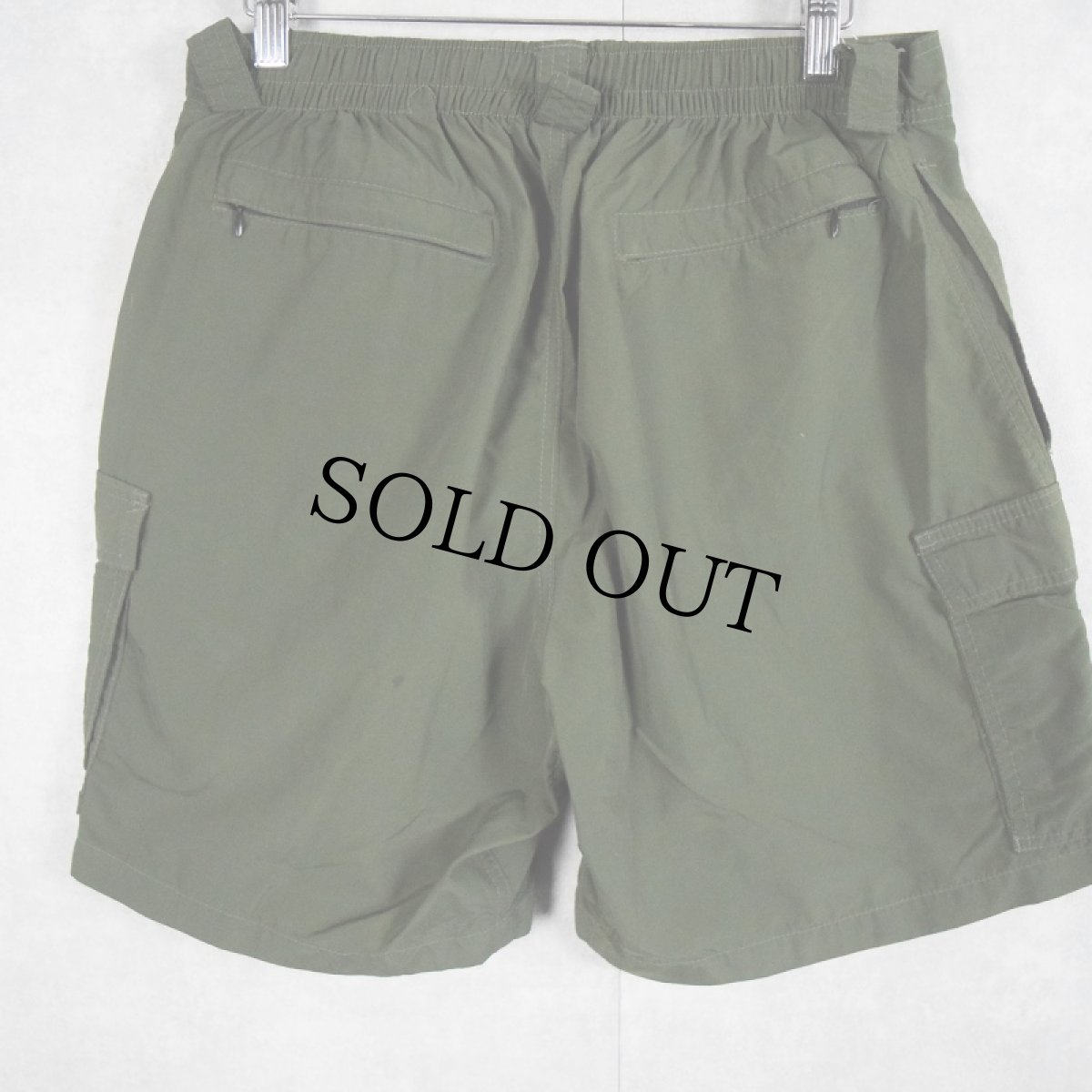 画像2: 90's MOCEAN USA製 ナイロンカーゴショーツ L (2)