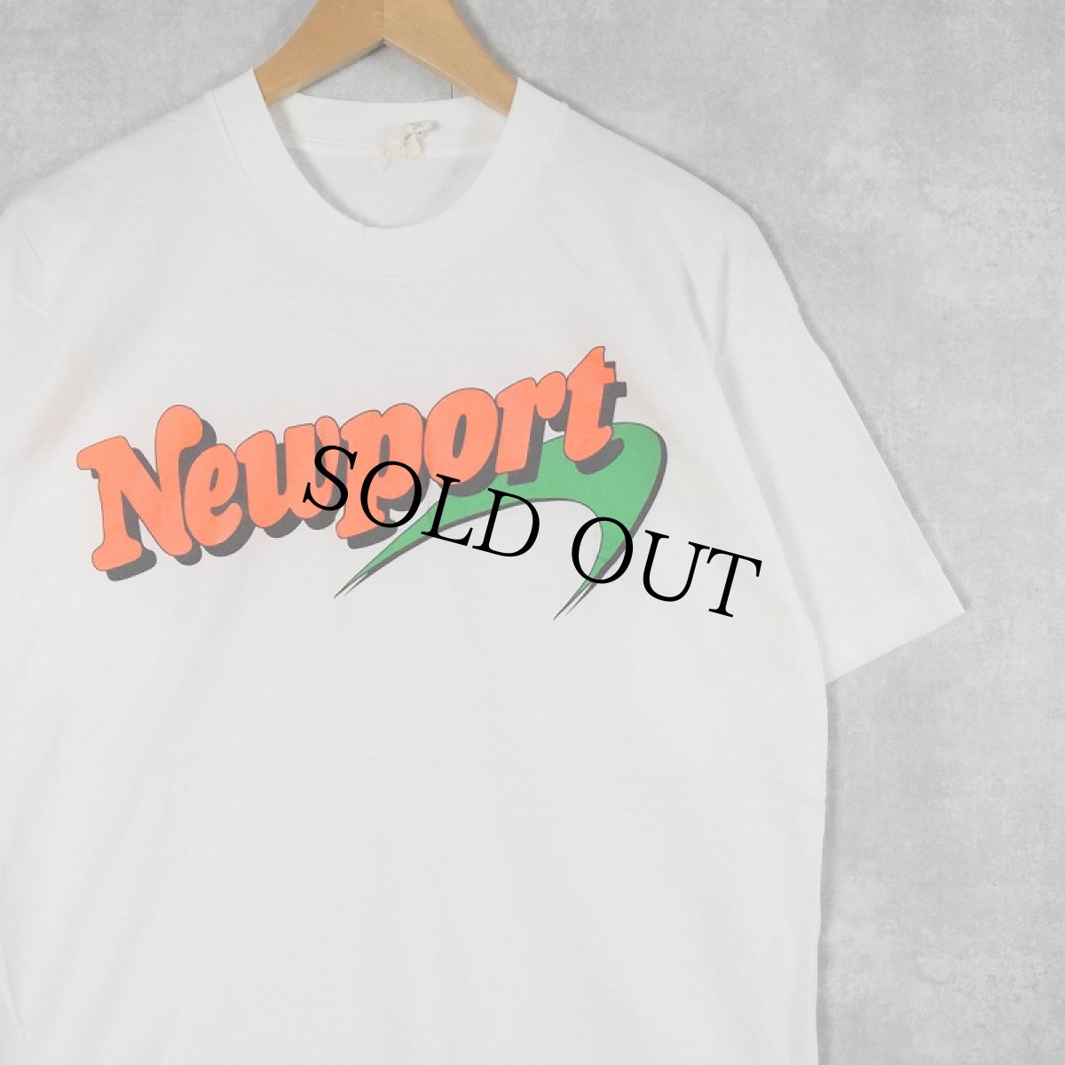 画像1: 80's Newport タバコ企業 ロゴプリントTシャツ (1)