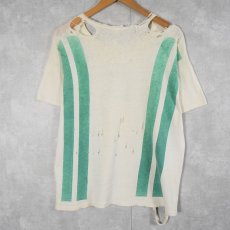 画像2: 【SALE】 50〜60's Russell Southern 染み込みプリントTシャツ XL (2)