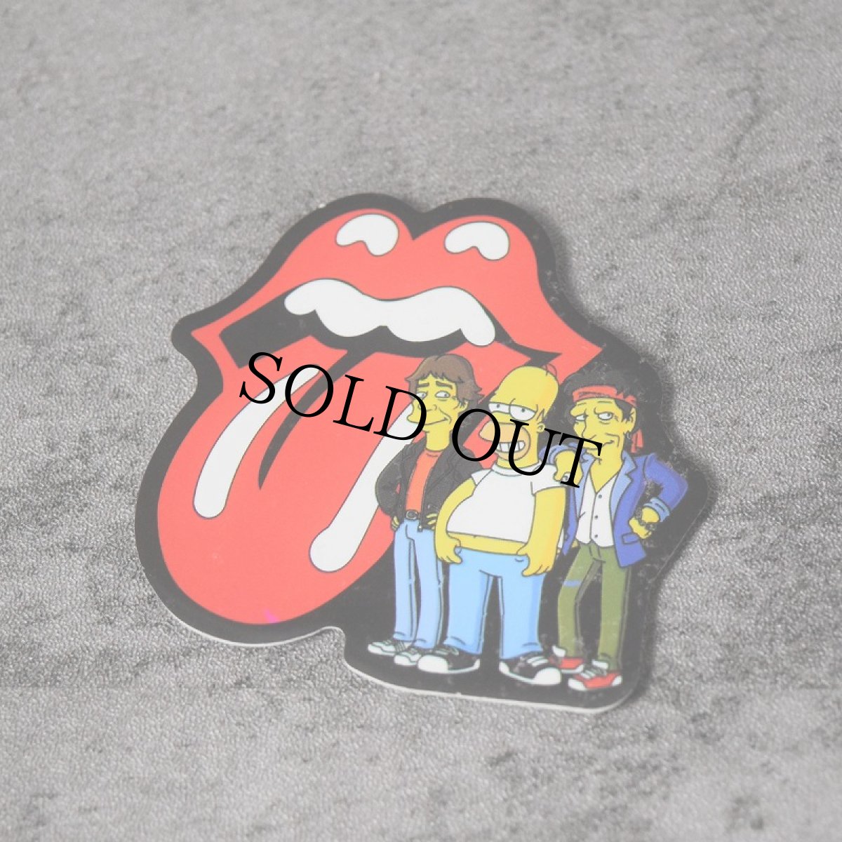 画像1: THE SIMPSONS × The Rolling Stones ステッカー (1)