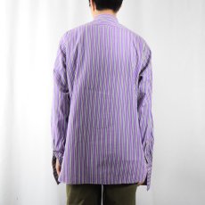 画像3: Ralph Lauren Purple Label ITALY製 "ポニー無し" ストライプ柄 マチ付き コットンドレスシャツ 16 1/2 (3)