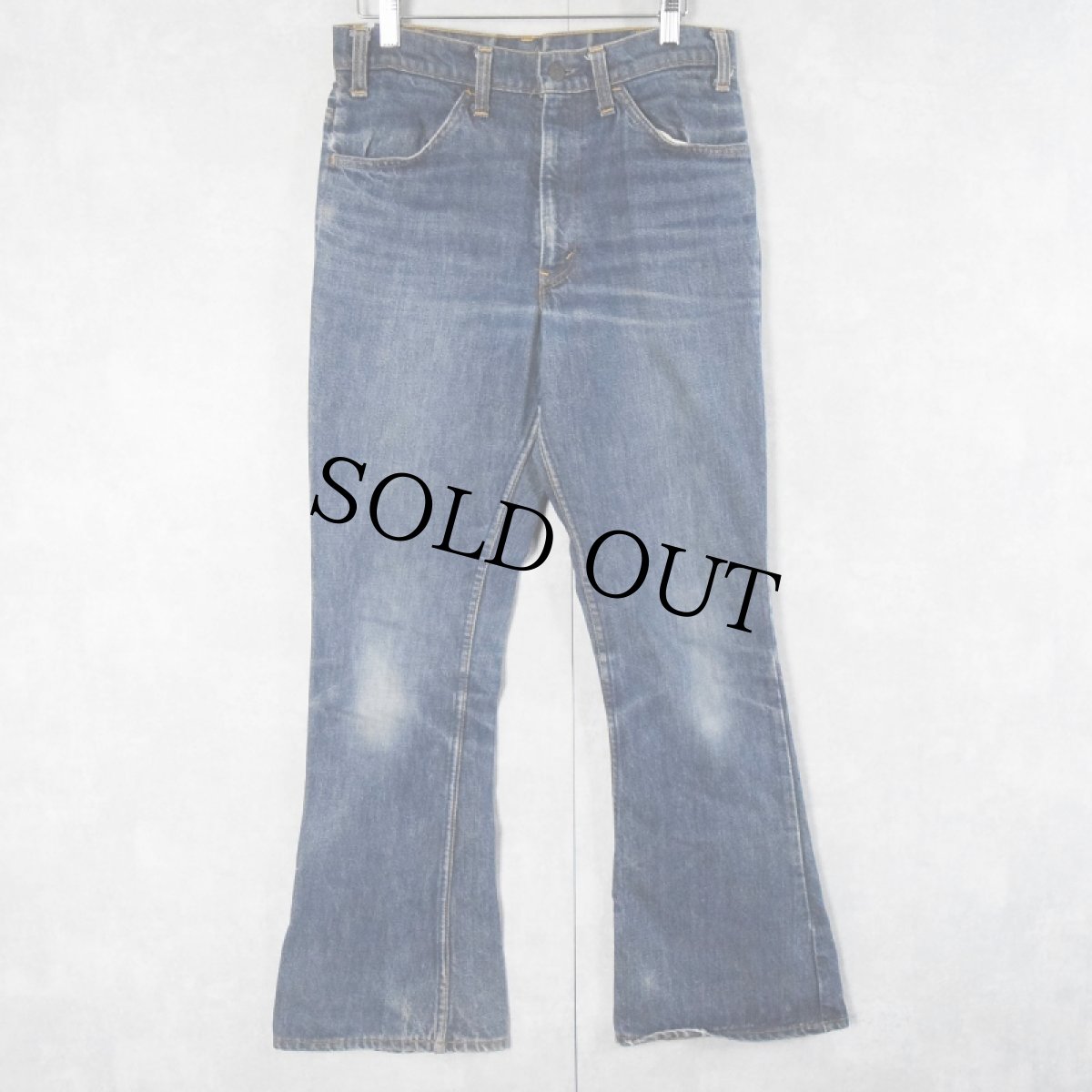 画像1: 70's Levi's 646 オレンジタブ ベルボトムデニムパンツ W30 (1)