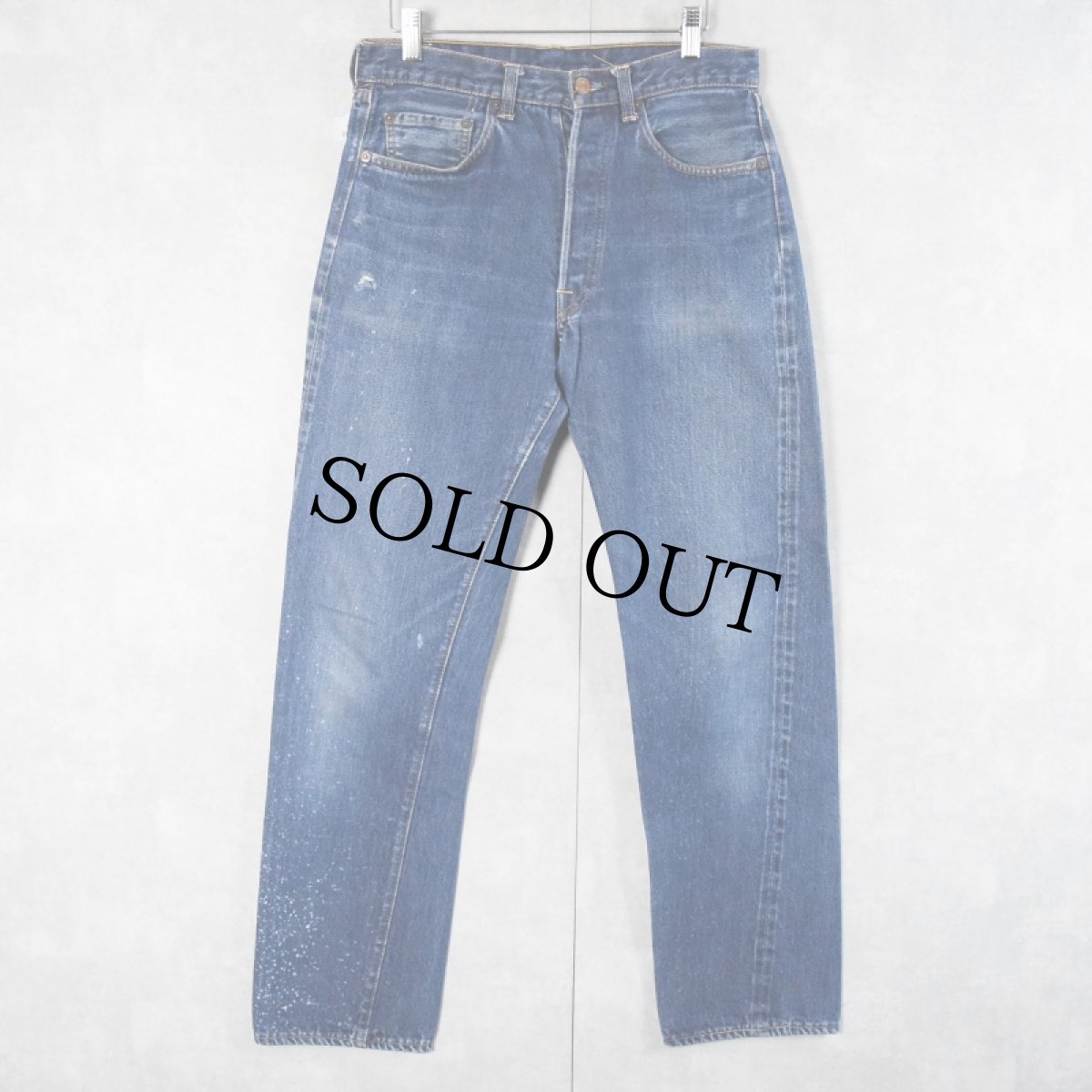 画像1: 60's LEVI'S 501 BIGE デニムパンツ W30 (1)
