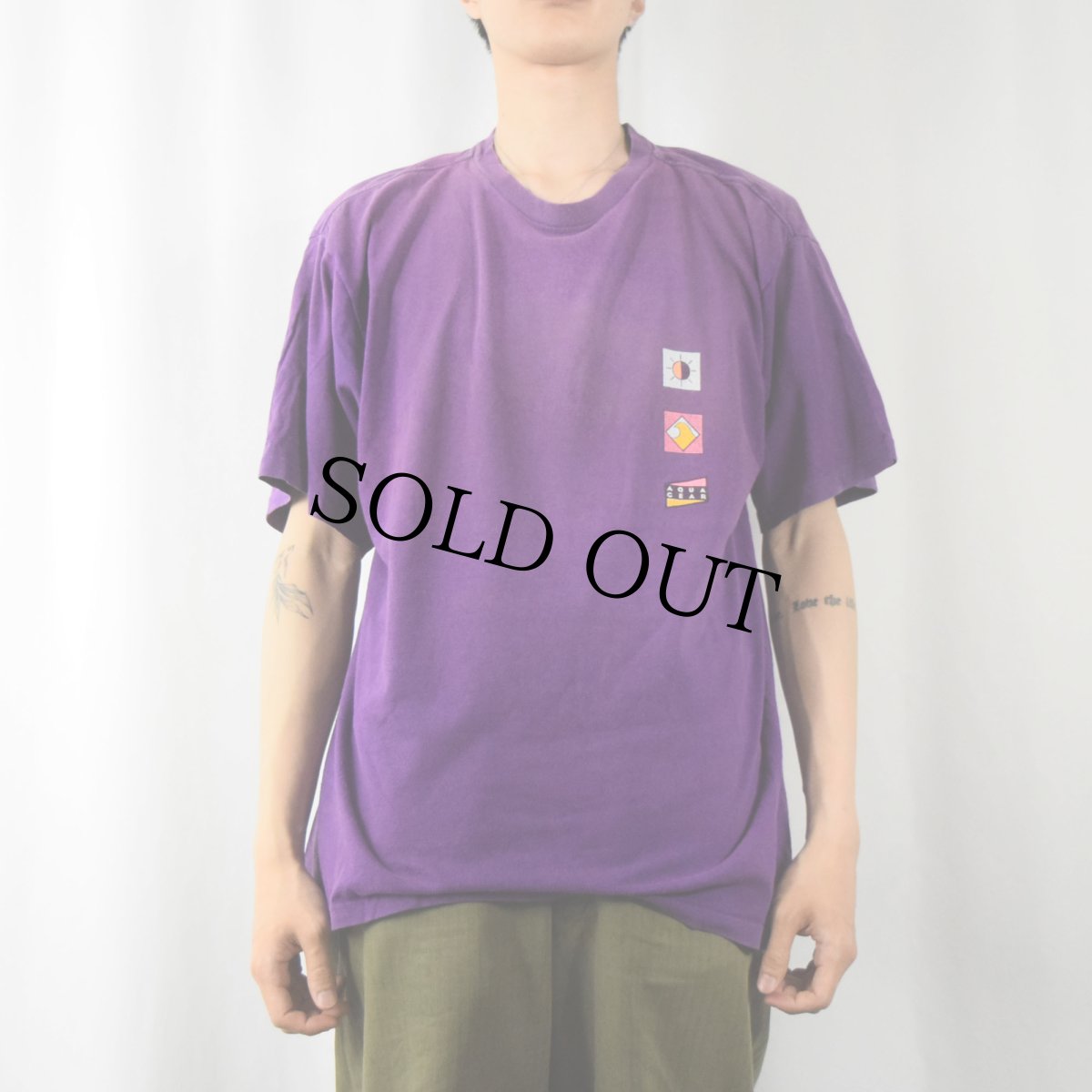 画像2: 90's NIKE AQUA GEAR USA製 プリントTシャツ M (2)