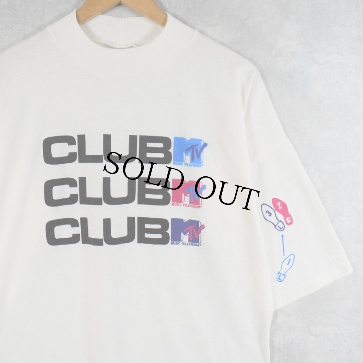 画像1: 80's MTV USA製 "CLUB MTV" プリントTシャツ ONE SIZE (1)