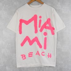 画像1: 80〜90's GRAVITY GRAPHICS USA製 "MIAMI" プリントＴシャツ L (1)