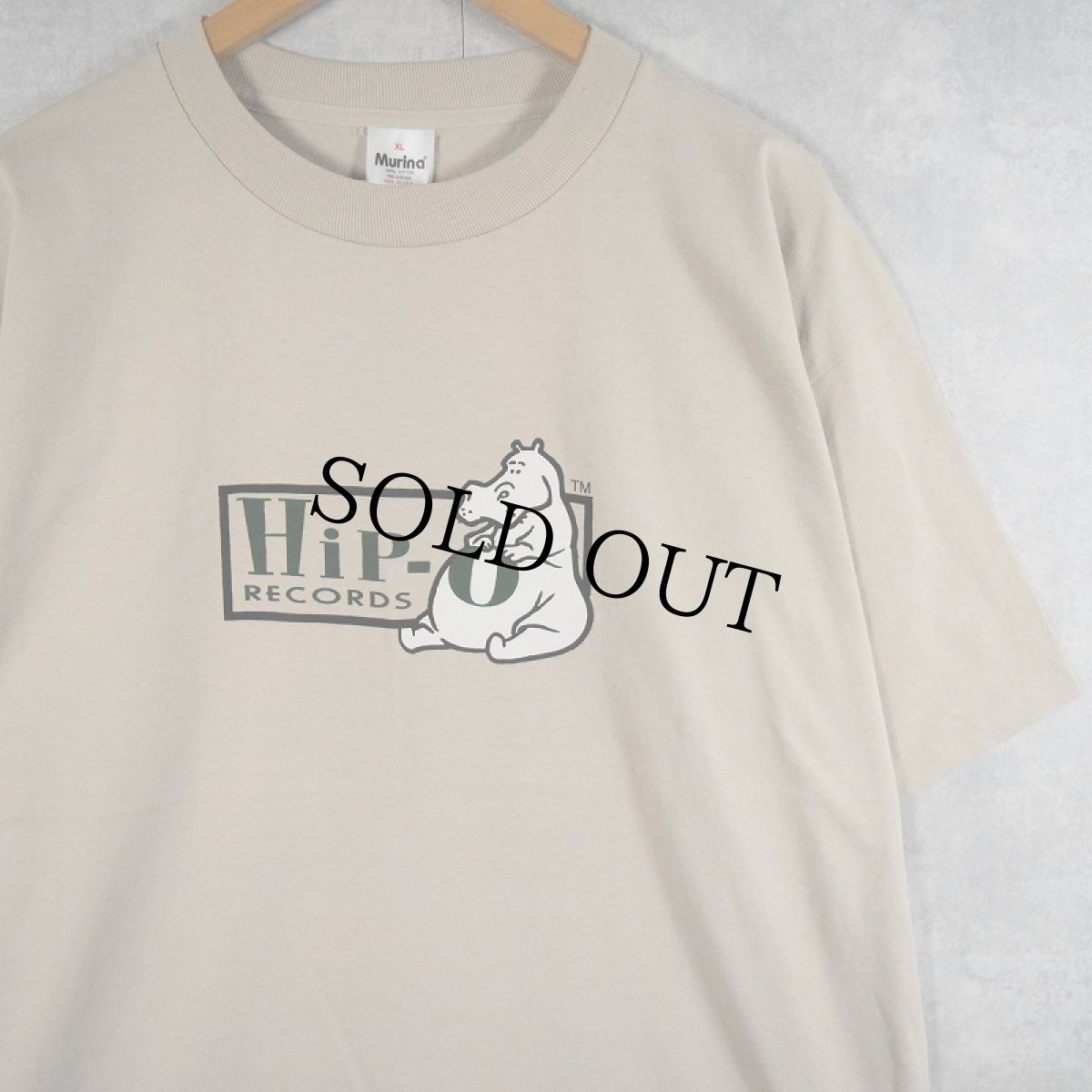 画像1: Hip-O Records USA製 レコードレーベルTシャツ XL (1)