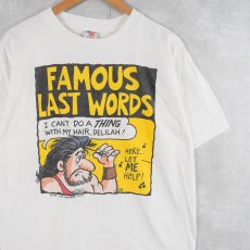 画像1: 90's "FAMOUS LAST WORDS" イラストプリントＴシャツ L (1)