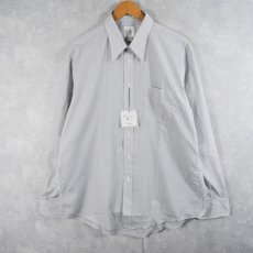画像1: 80〜90's Christian Dior MONSIEUR USA製 ストライプ柄 シャツ DEADSTOCK 17 34-35 (1)