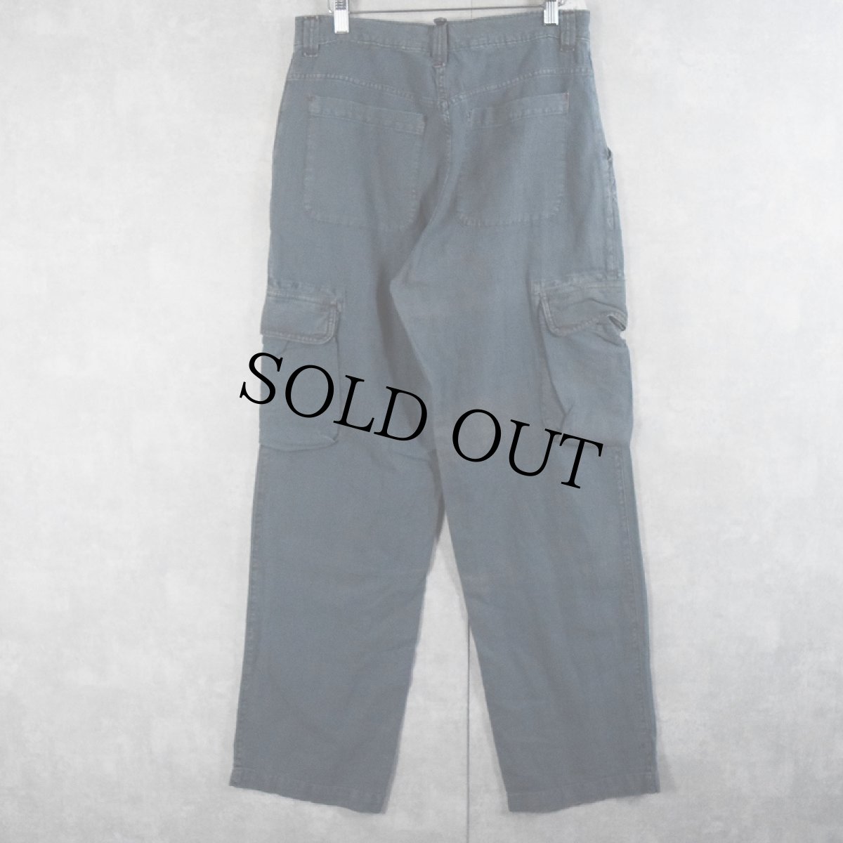 画像2: V.B リネンカーゴパンツ W30 (2)