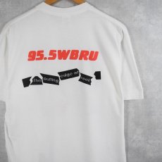 画像2: 90's 95.5 WBRU USA製 インターネットラジオ局 プリントTシャツ L (2)
