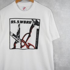 画像1: 90's 95.5 WBRU USA製 インターネットラジオ局 プリントTシャツ L (1)