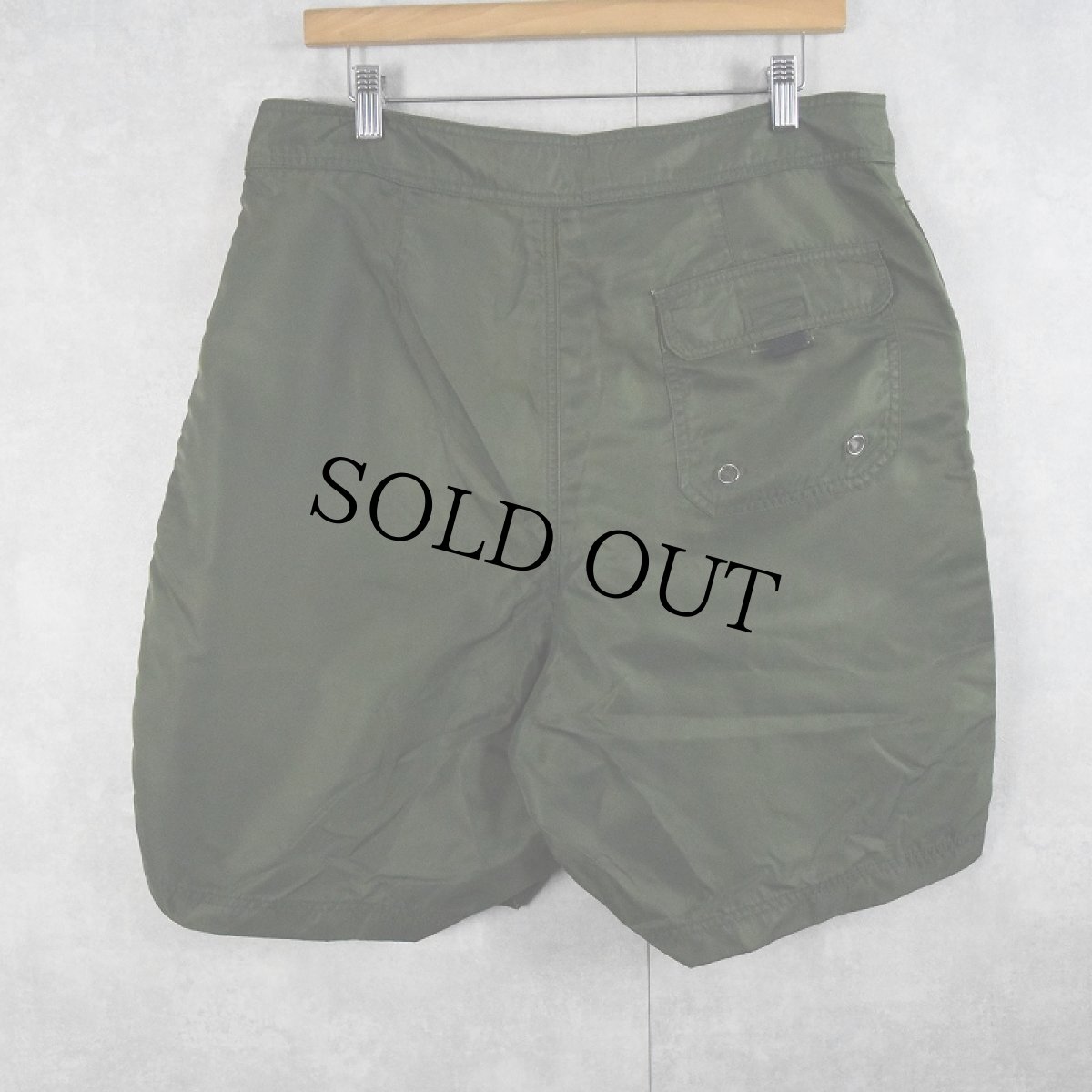 画像2: 90's〜 ABERCROMBIE＆FITCH KOREA製 ラインデザイン ナイロンショーツ L (2)