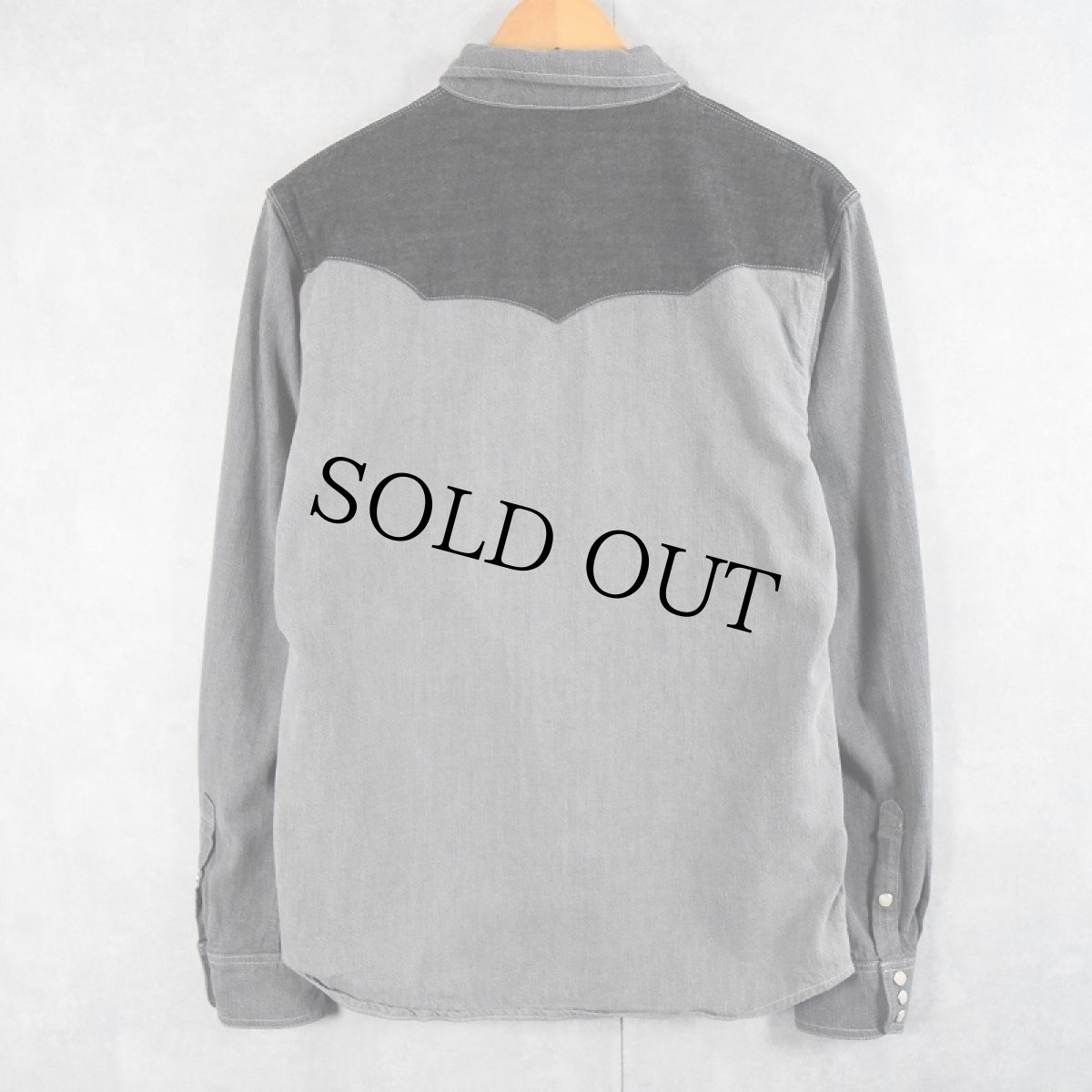 画像2: Wrangler × Peter Max ITALY製 切り替えデザイン ウエスタンシャツ L (2)