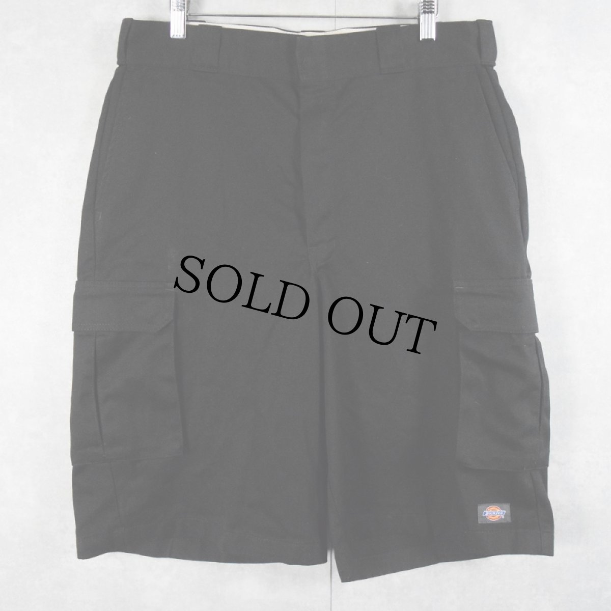 画像1: Dickies ワークショーツ BLACK W34 (1)