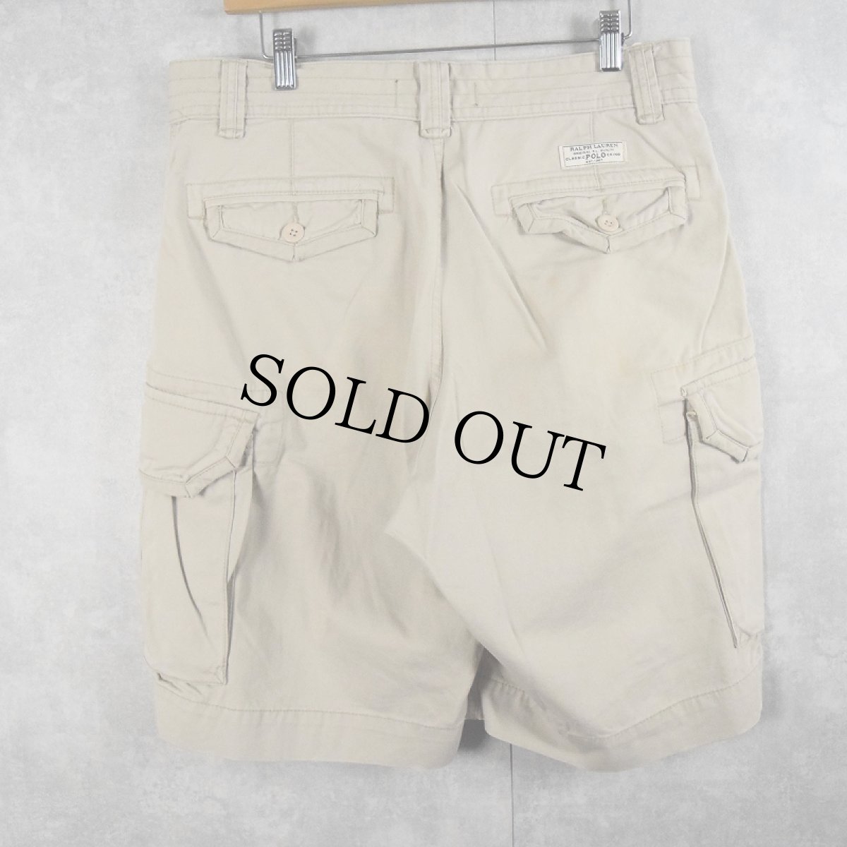 画像2: POLO Ralph Lauren コットンカーゴショーツ W34 (2)