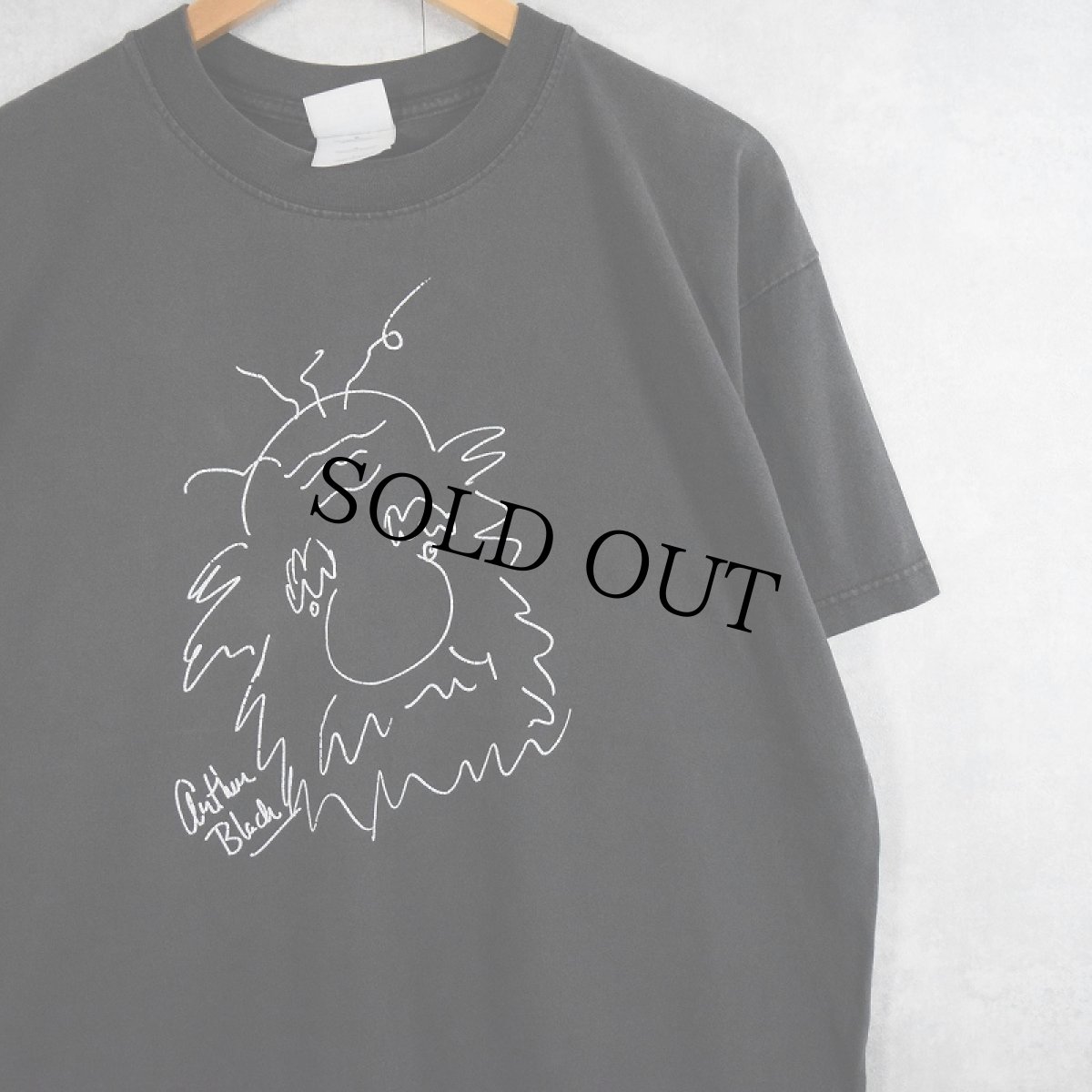 画像1: BASIC BLACK with Arthur Black ラジオ番組プリントTシャツ L (1)
