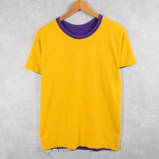画像2: 80's Champion トリコタグ USA製 "LOCH RAVEN PHYS. EDUC." ダブルフェイス リバーシブルTシャツ M (2)
