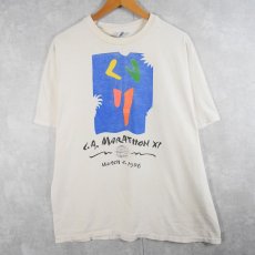 画像1: 90's HONDA USA製 "L.A. MARATHON XI 1996" マラソンプリントTシャツ XL  (1)