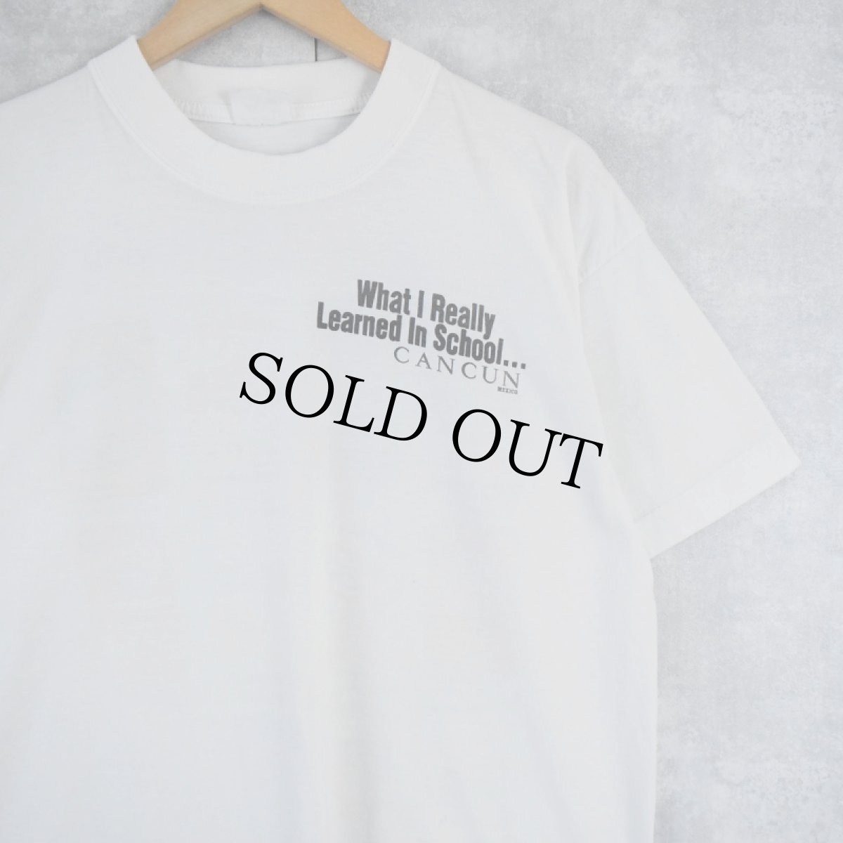 画像2: "What I really Learned In School" ビールイラストプリントTシャツ (2)