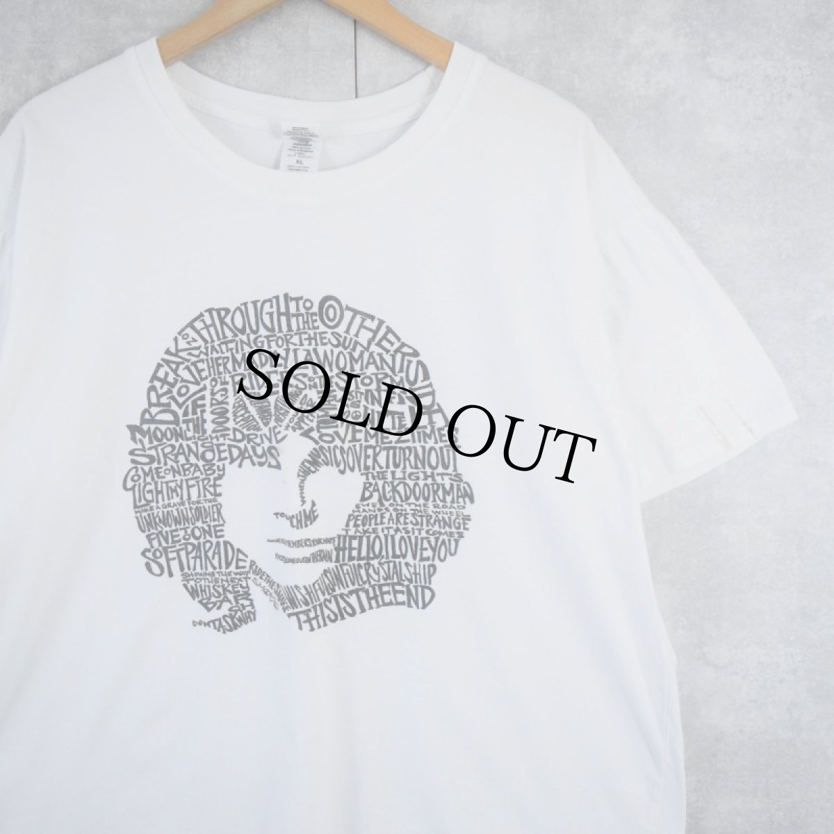 画像1: The Doors "JIM MORRISON" ロックミュージシャンプリントTシャツ XL (1)
