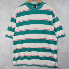 画像1: 90's GAP ボーダー柄Tシャツ M (1)