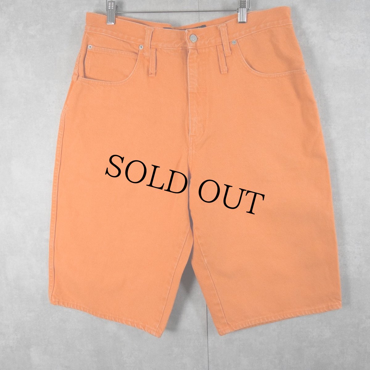 画像2: 〜90's CORNICHE カラーデニムハーフパンツ W35 (2)