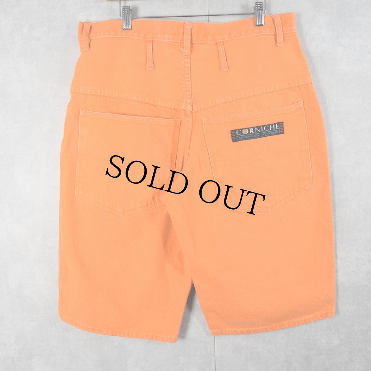 画像3: 〜90's CORNICHE カラーデニムハーフパンツ W35 (3)