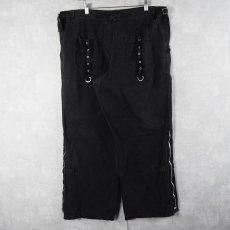 画像5: TRIPP NYC レースデザイン ワイドボンテージパンツ W39 (5)
