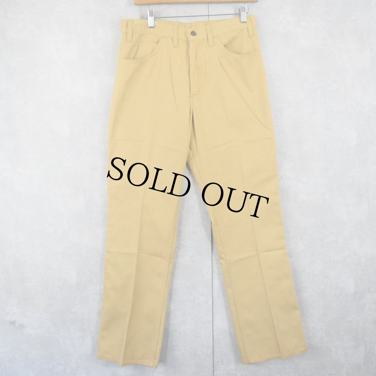 画像1: 70's LEVI'S BIGE "STA-PREST" コットンピケパンツ W31 (1)