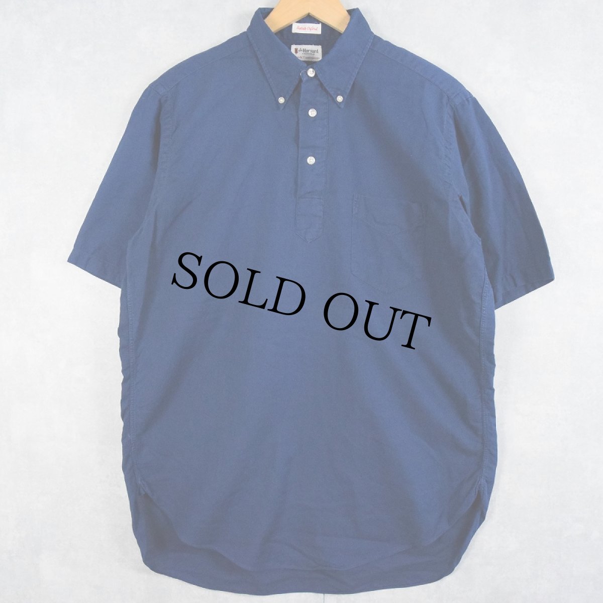画像1: 60's GANT SHIRTMAKERS マチ付き コットンボタンダウン プルオーバーシャツ (1)