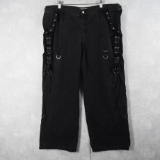 画像4: TRIPP NYC レースデザイン ワイドボンテージパンツ W39 (4)