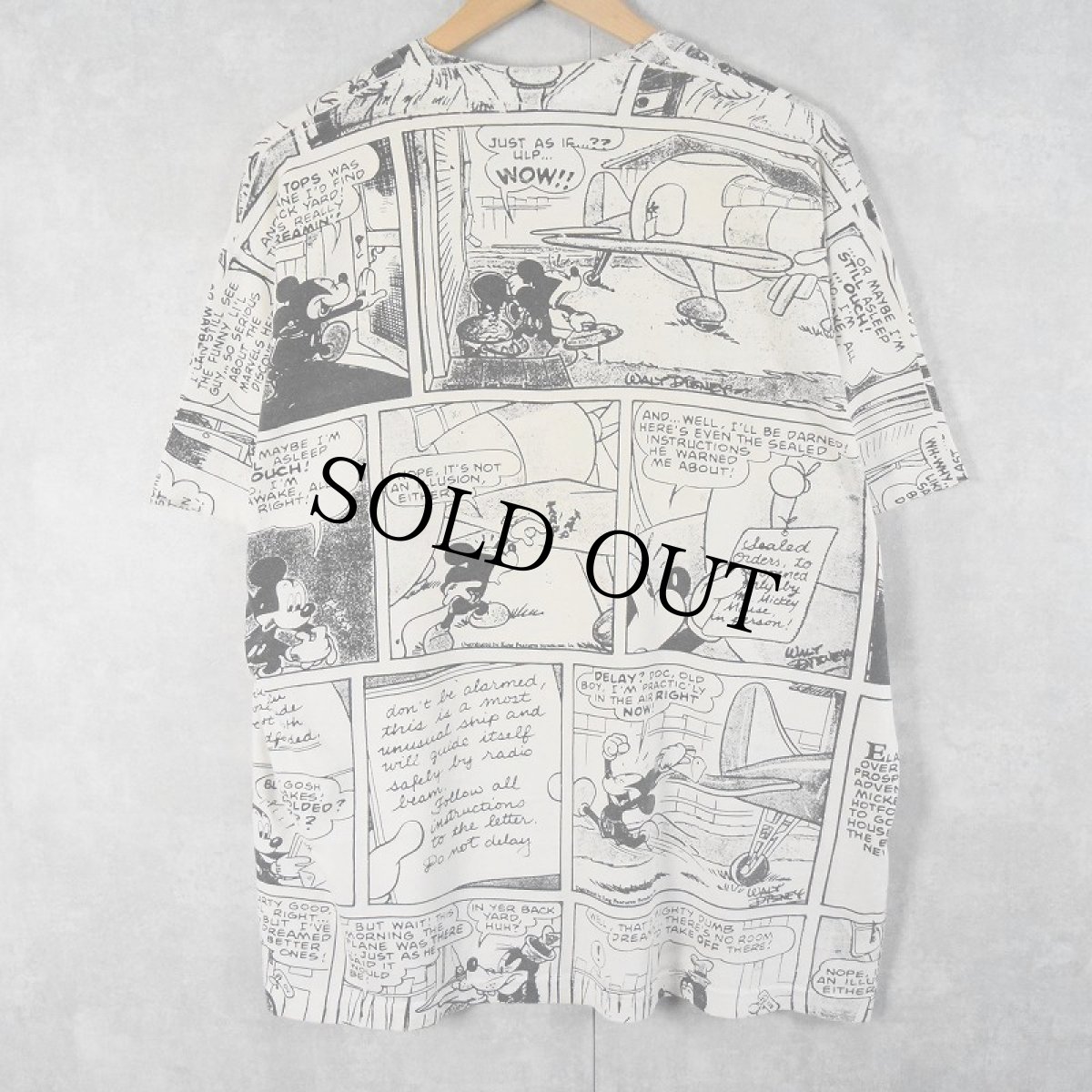 画像2: 80〜90's Disney MICKEY MOUSE USA製 キャラクター大判プリントTシャツ ONE SIZE (2)