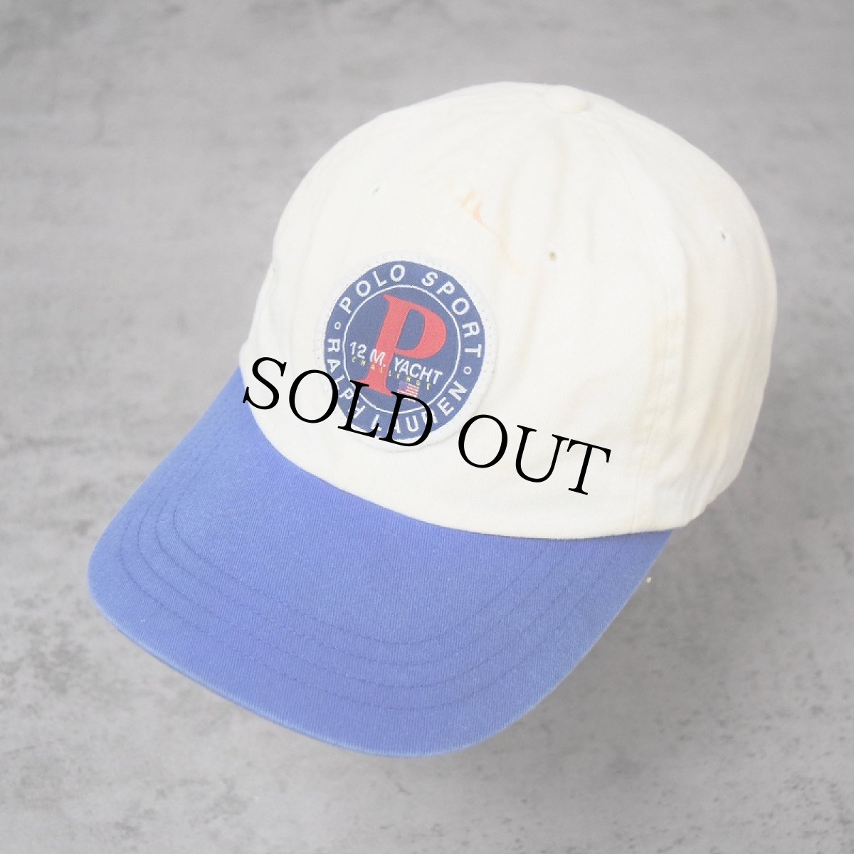 画像1: 90's POLO SPORT Ralph Lauren "12 M. YACHT CHALLENGE" パッチ付きキャップ ONE SIZE  (1)