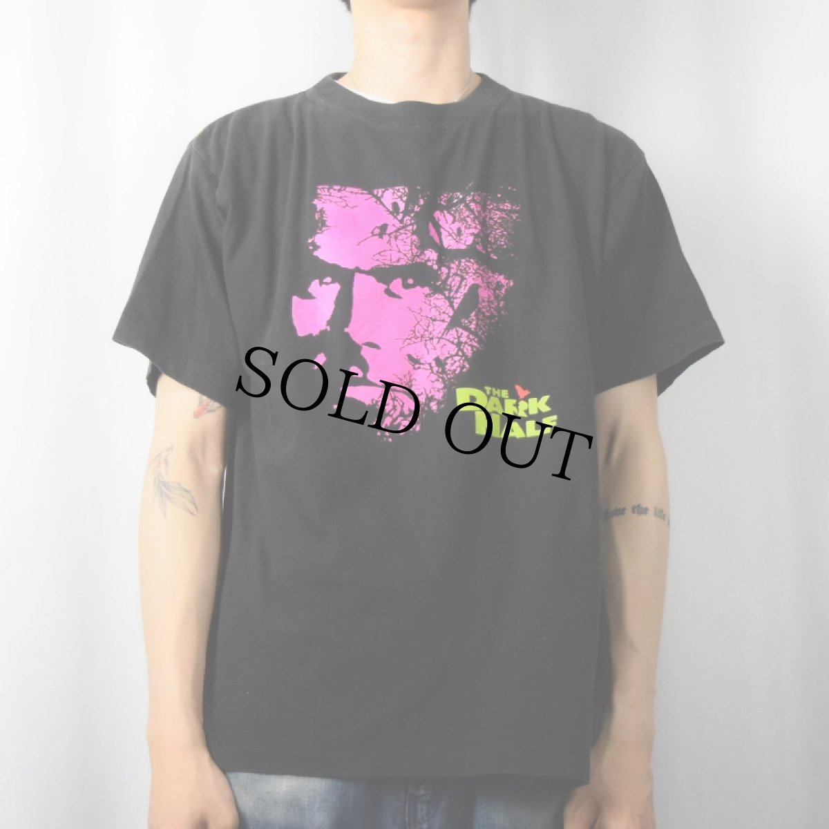画像2: 90's THE DARK HALF サイコスリラー映画プリントTシャツ BLACK L (2)