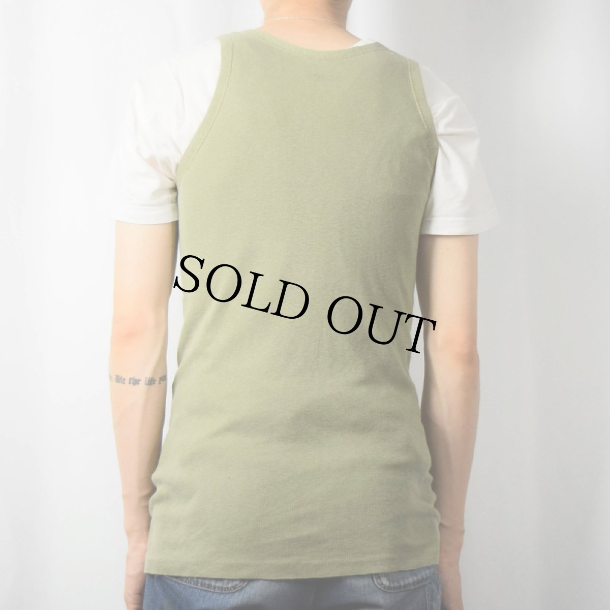 画像3: 40's U.S.ARMY コットンタンクトップ (3)