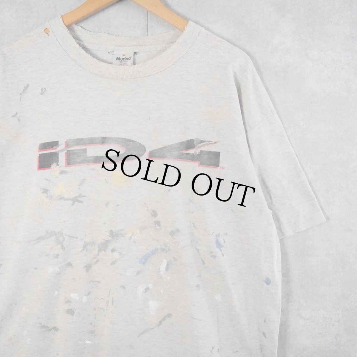 画像2: 90's Apple USA製 "INDEPENDENCE DAY" レインボーロゴプリントTシャツ XL (2)