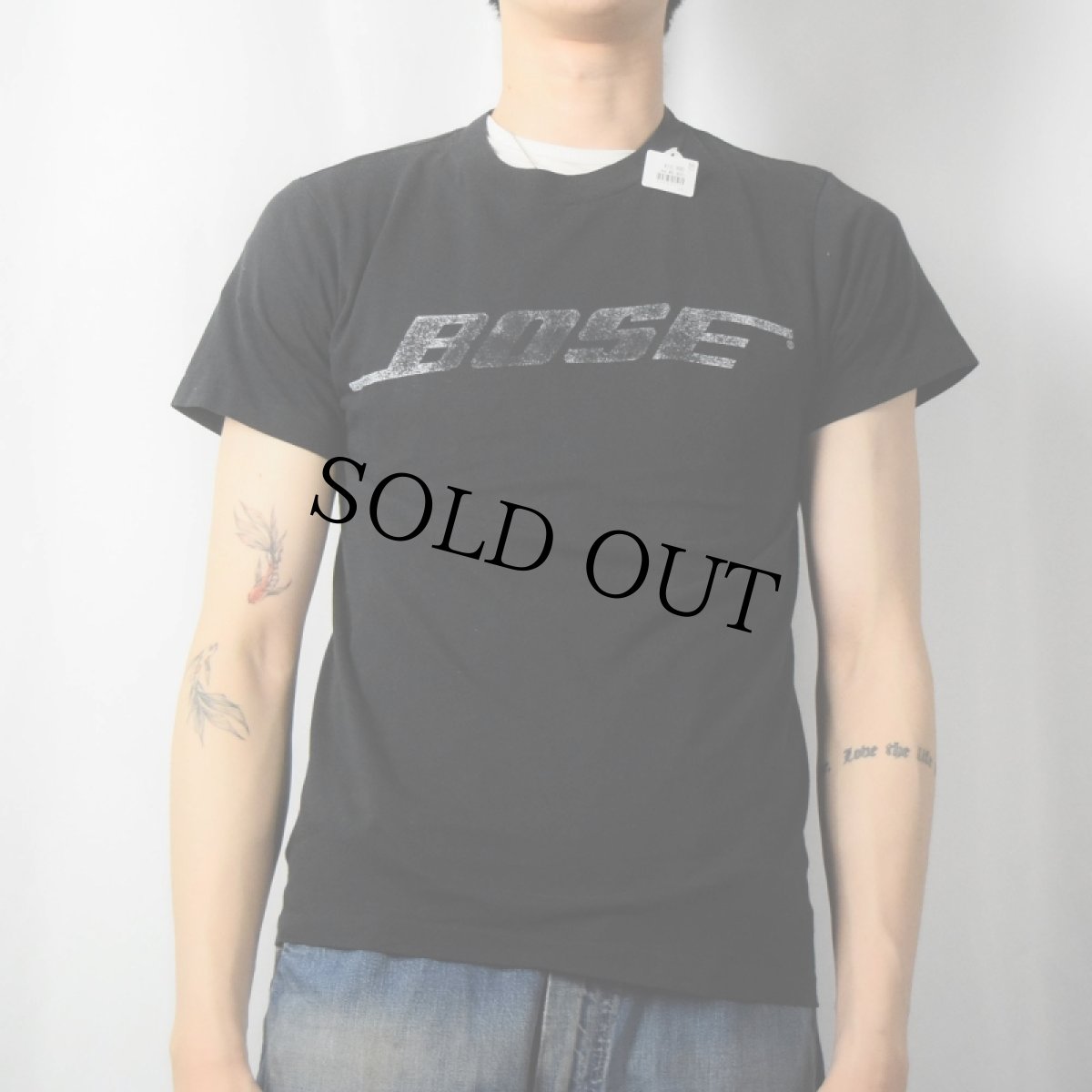 画像3: 80's BOSE USA製 音響機器メーカー ロゴプリントTシャツ BLACK M (3)