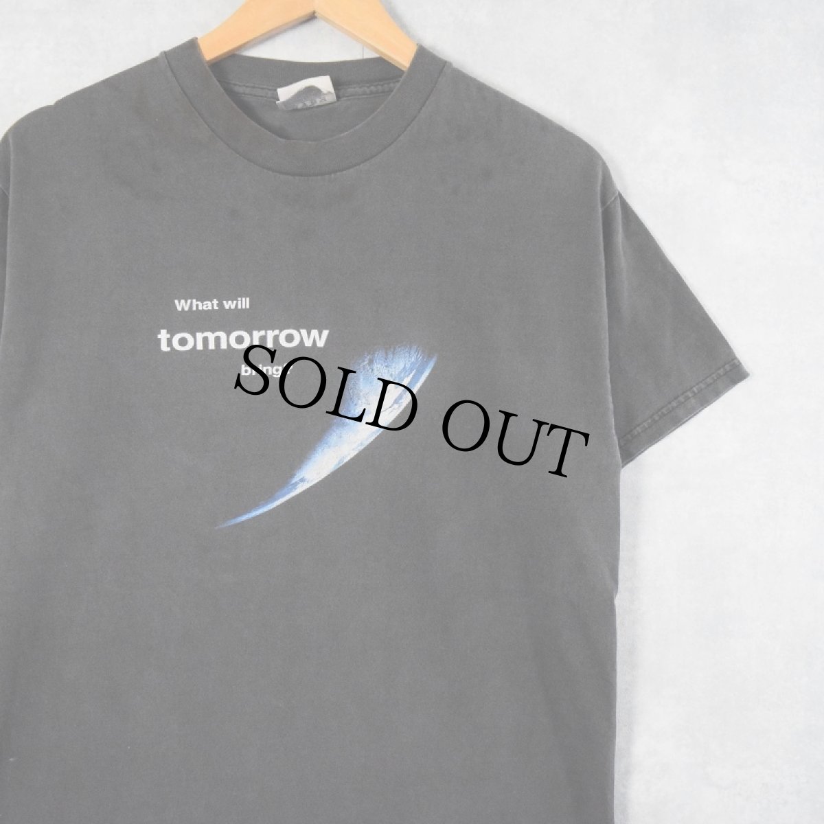 画像1: BOEING "what will tomorrow bring?" 航空宇宙機器製造会社 プリントTシャツ M (1)