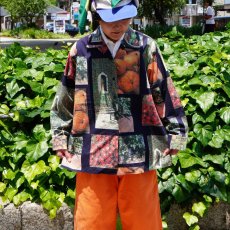 画像1: 【SALE】 90〜2000's ESPRIT 野菜柄 コットンオープンカラーシャツ M (1)