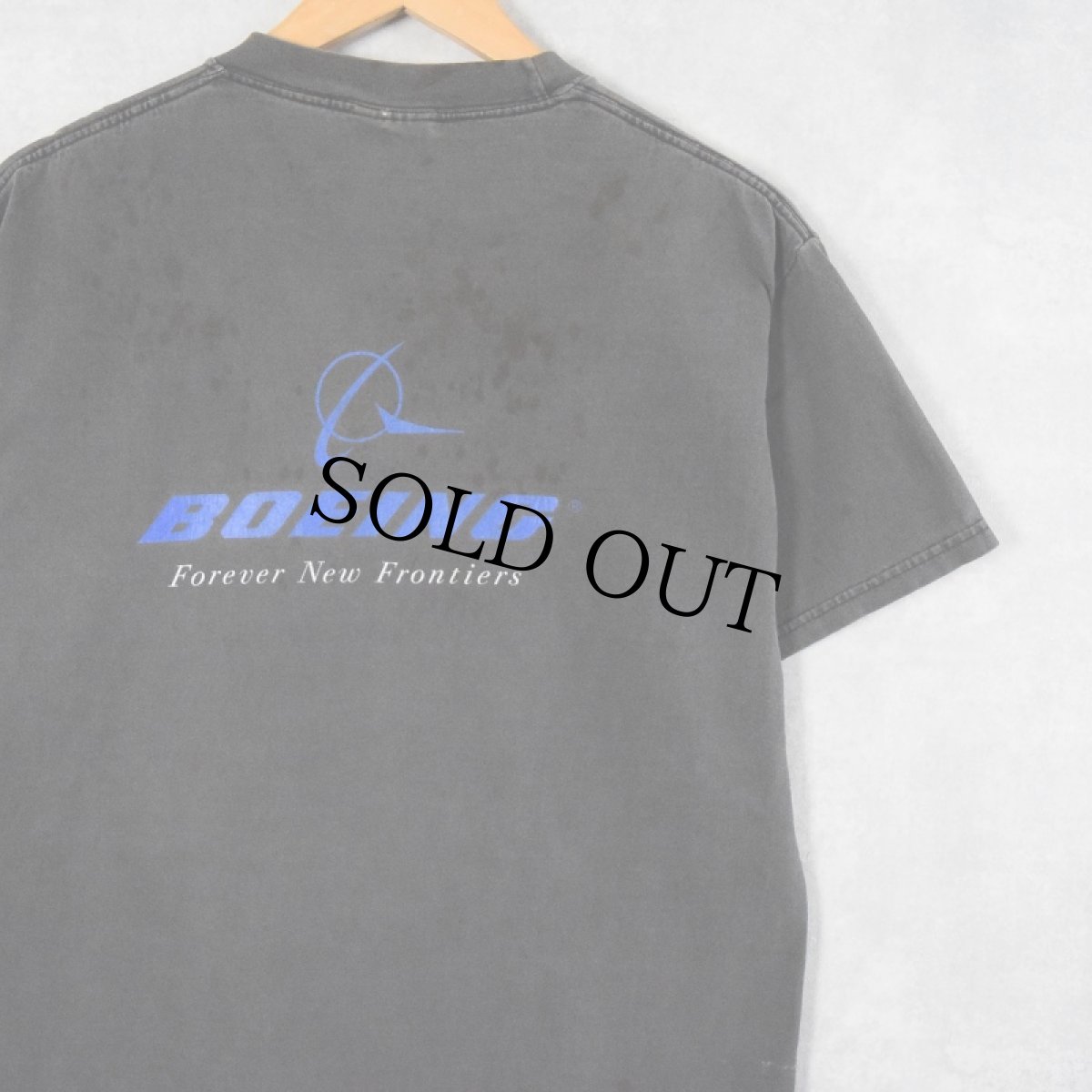 画像2: BOEING "what will tomorrow bring?" 航空宇宙機器製造会社 プリントTシャツ M (2)