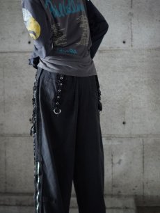 画像2: TRIPP NYC レースデザイン ワイドボンテージパンツ W39 (2)