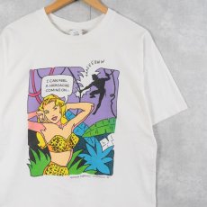 画像1: 【SALE】 90's "I CAN FEEL A HEADACHE COMING ON..." イラストプリントTシャツ XL (1)