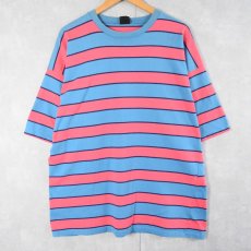 画像1: 90's WORLD WIDE COMPETITION USA製 ボーダー柄 Tシャツ (1)